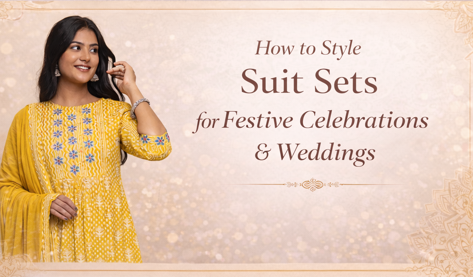 How to Style Suit Sets for Festive Celebrations & Weddings