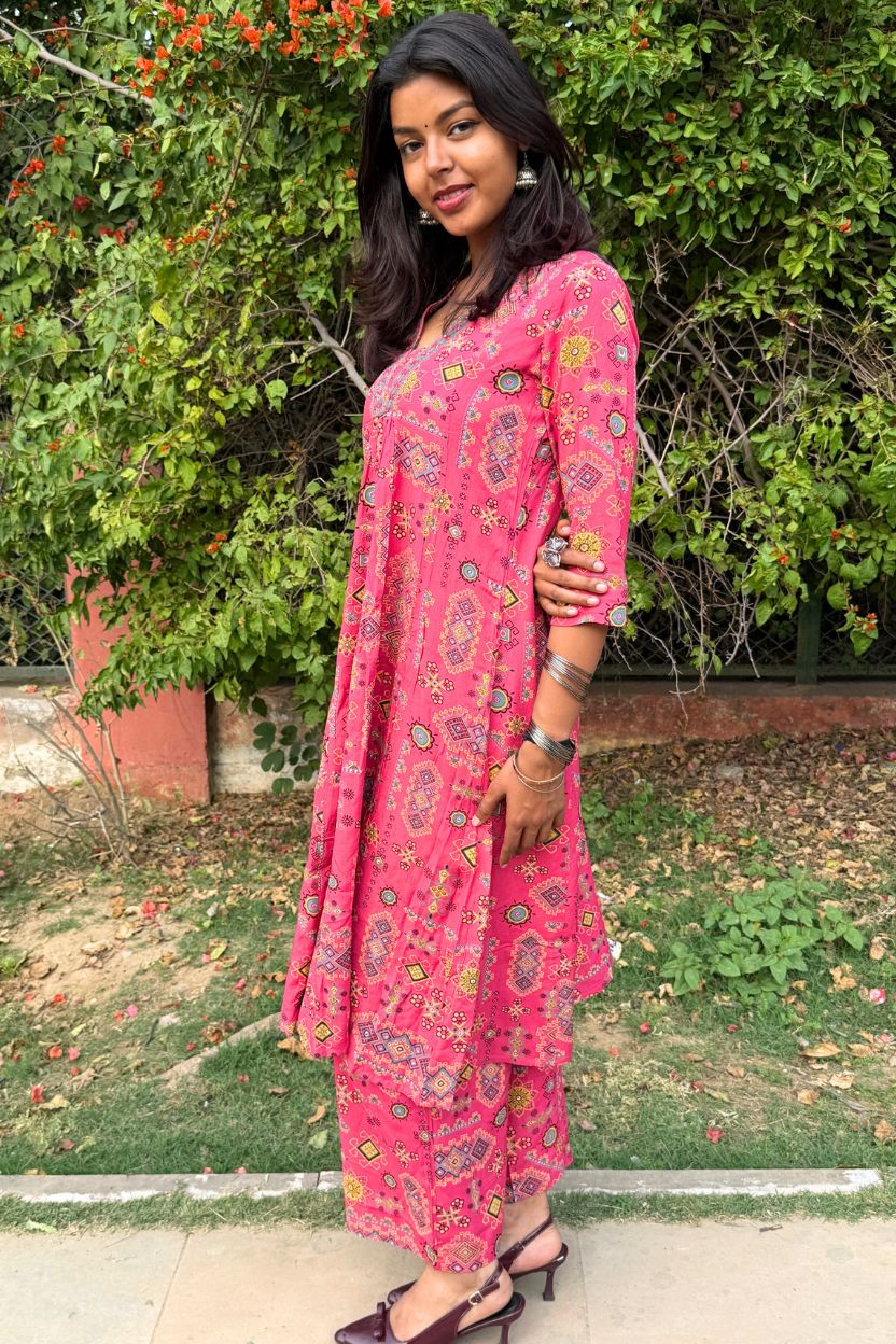 Aparajita Pink Stylish Co-ord Set