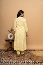 Yellow Cotton Suit Set