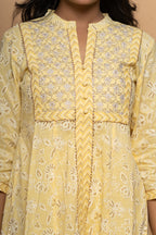Yellow Cotton Suit Set