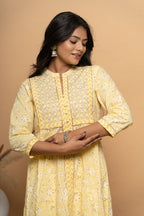 Yellow Cotton Suit Set