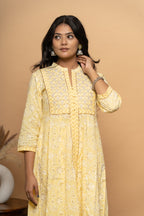 Yellow Cotton Suit Set