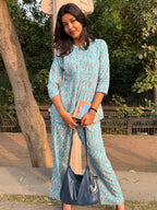 Women Bluestar co-ord set trendy fashion design