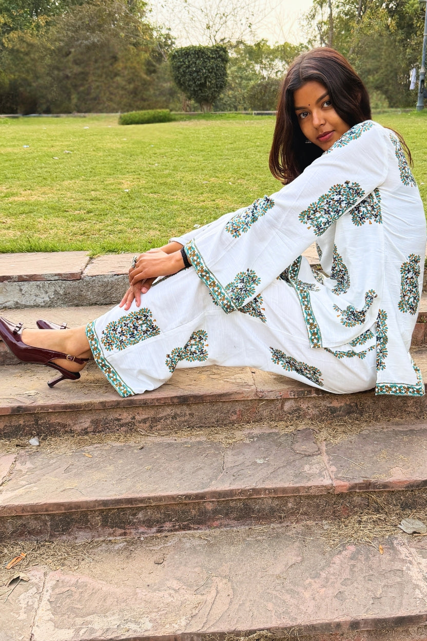 🌙Moonlight Square Neck Bell Sleeves Co-ord Set